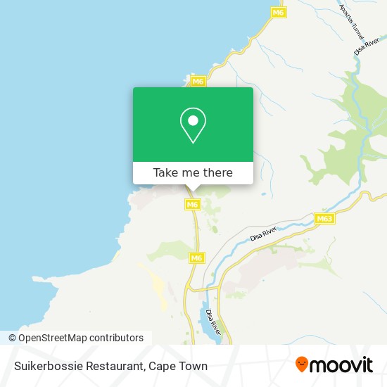 Suikerbossie Restaurant map