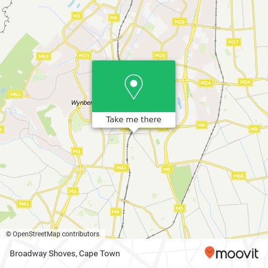 Broadway Shoves, 4, Broad Rd Wynberg Cape Town 7800 map