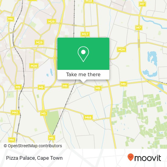 Pizza Palace, 141, Wetton Rd Ottery Cape Town 7800 map