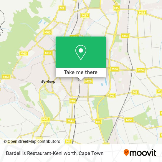 Bardelli's Restaurant-Kenilworth map
