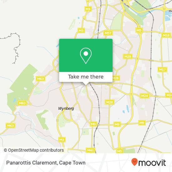 Panarottis Claremont, Main Rd Claremont Cape Town 7708 map