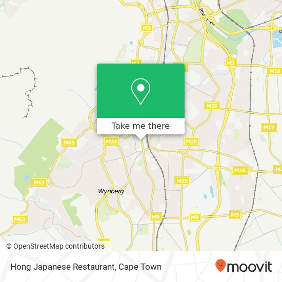 Hong Japanese Restaurant, Main Rd Claremont Cape Town 7708 map