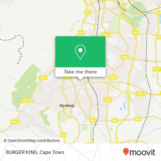 BURGER KING, Cavendish St Claremont Cape Town 7708 map