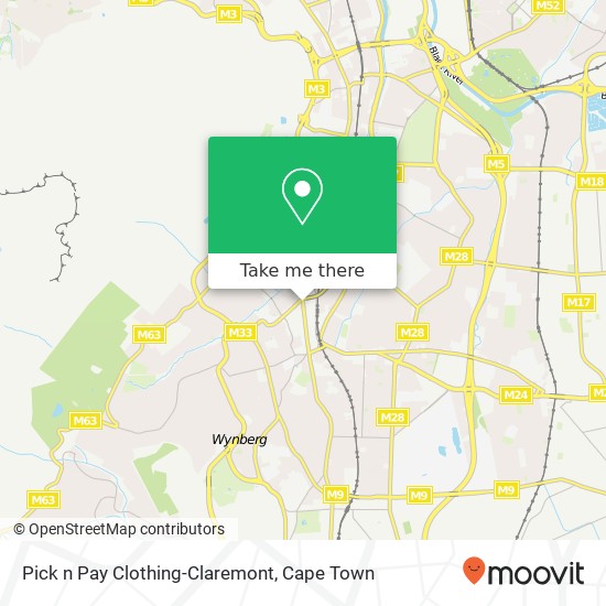 Pick n Pay Clothing-Claremont, Main Rd Claremont Cape Town 7708 map