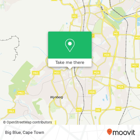 Big Blue, Dreyers St Claremont Cape Town 7708 map