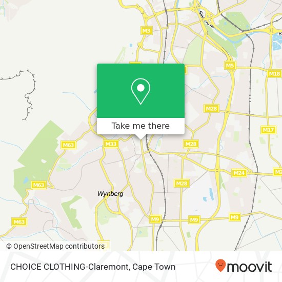 CHOICE CLOTHING-Claremont, Main Rd Claremont Cape Town 7708 map