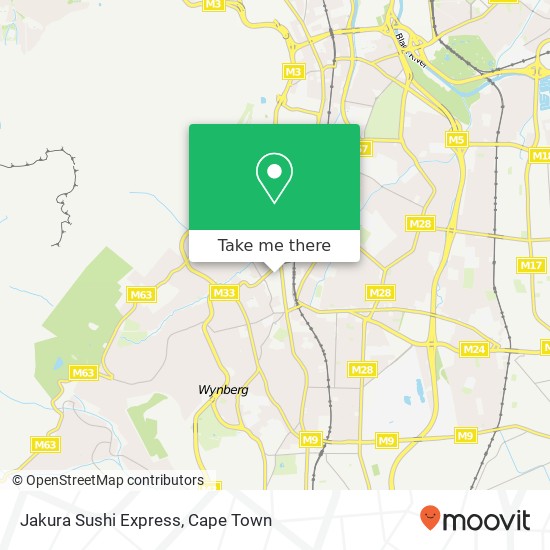 Jakura Sushi Express, Dreyers St Claremont Cape Town 7708 map