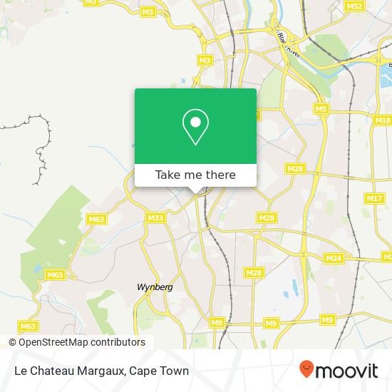 Le Chateau Margaux, Camp Ground Rd Newlands Cape Town 7700 map