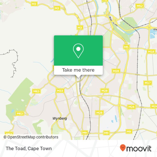 The Toad, Claremont Blvd Newlands Cape Town 7700 map