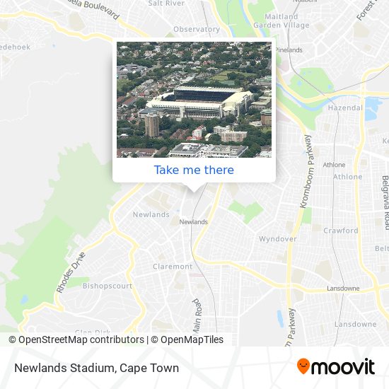 Newlands Stadium map