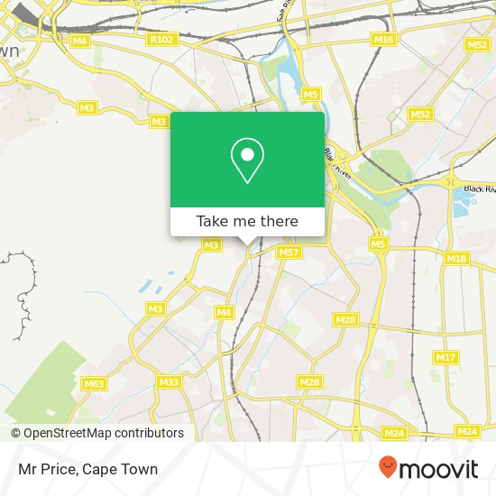 Mr Price, Main Rd Rondebosch Cape Town 7700 map