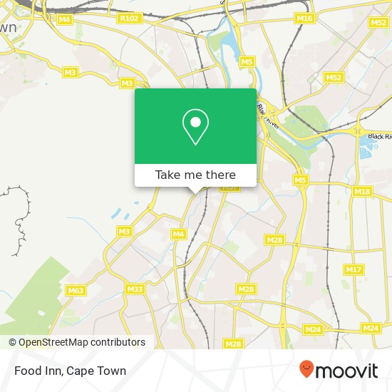 Food Inn, 2, Rosendale Rd Rondebosch Cape Town 7700 map