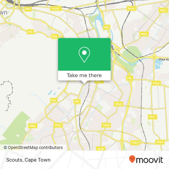 Scouts, Main Rd Rondebosch Cape Town 7700 map