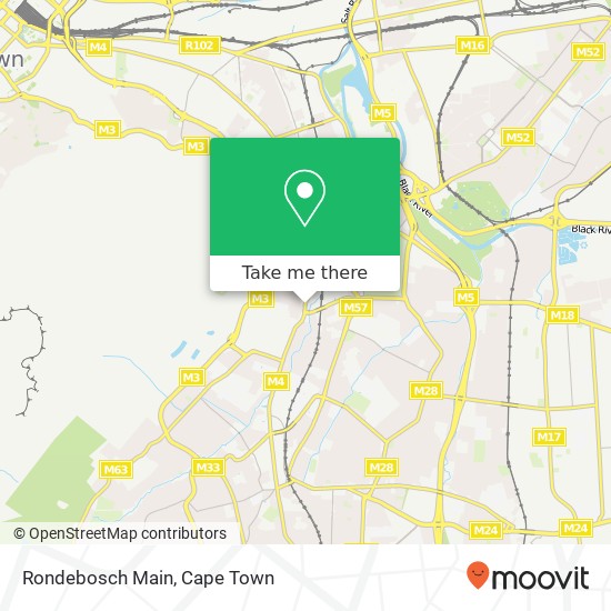 Rondebosch Main map