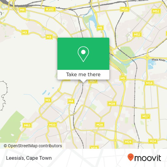 Leesia's, Station Rd Rondebosch Cape Town 7700 map