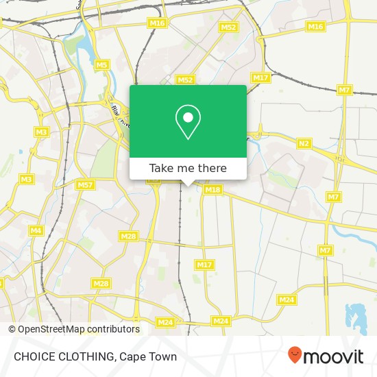 CHOICE CLOTHING, Old Klipfontein Rd Athlone Cape Town 7764 map