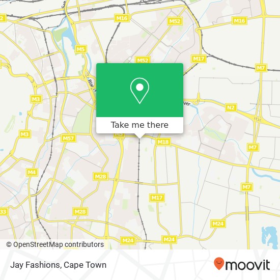 Jay Fashions, Cornhill Rd Athlone Cape Town 7764 map