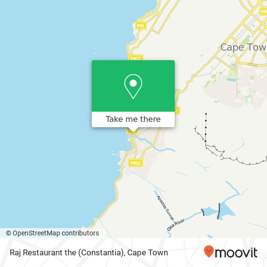 Raj Restaurant the (Constantia), Camps Bay Dr Camps Bay Cape Town 8005 map