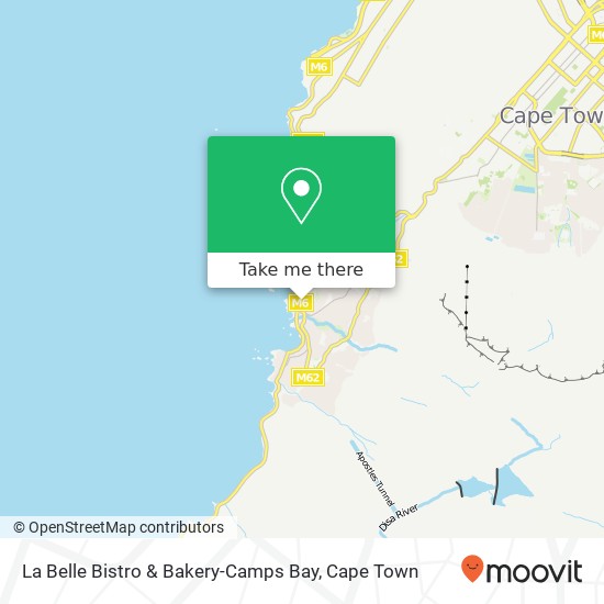 La Belle Bistro & Bakery-Camps Bay, Victoria Rd Camps Bay Cape Town 8005 map