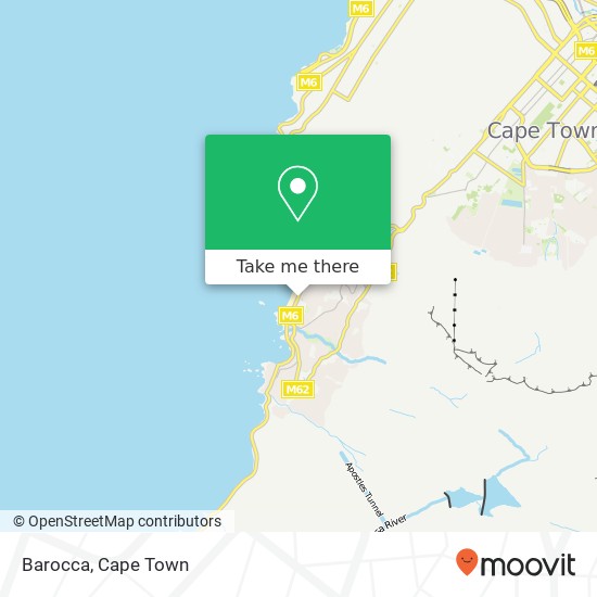 Barocca, The Mead Way Camps Bay Cape Town 8005 map