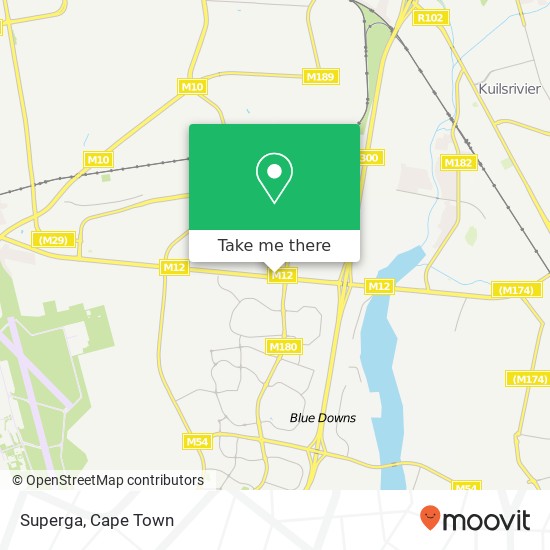 Superga, Belhar 16 Cape Town 7493 map