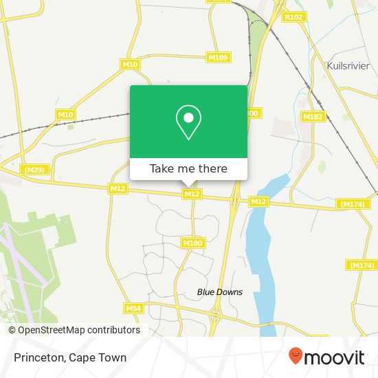 Princeton, Belhar 16 Cape Town 7493 map
