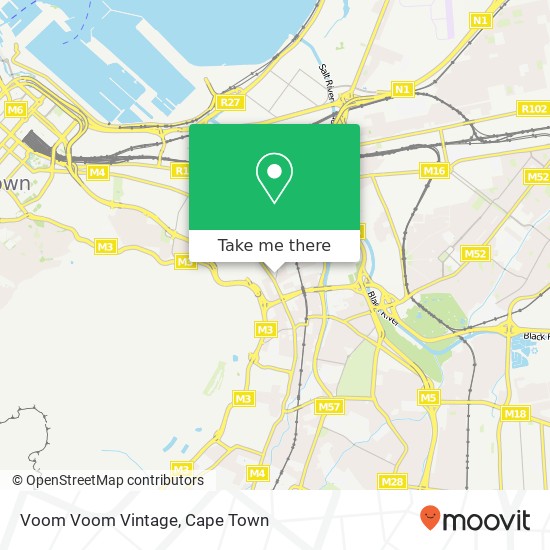 Voom Voom Vintage, 15, Lower Main Rd Observatory Cape Town 7925 map