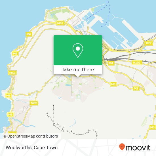 Woolworths, Myrtle Rd Oranjezicht Cape Town 8001 map