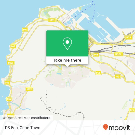 D3 Fab, Myrtle Rd Oranjezicht Cape Town 8001 map