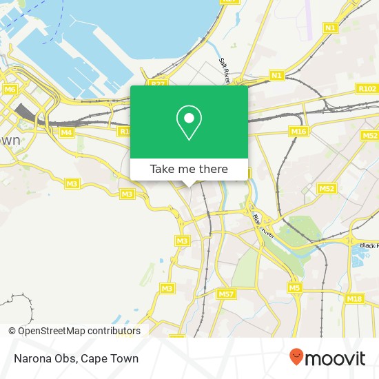 Narona Obs, 39, Trill Rd Observatory Cape Town 7925 map