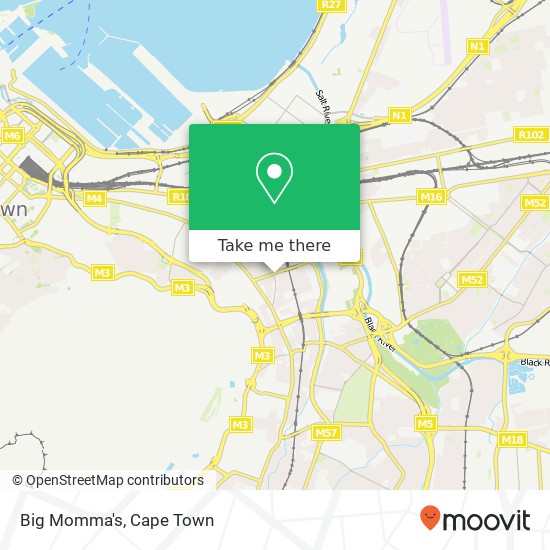 Big Momma's, 96, Lower Main Rd Observatory Cape Town 7925 map