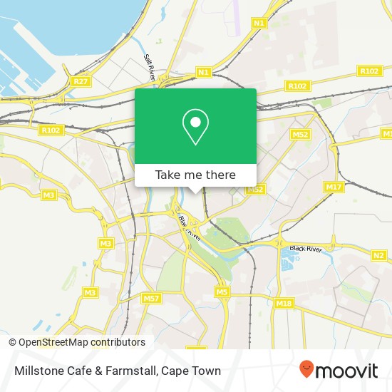 Millstone Cafe & Farmstall, Oude Molen Village Cape Town 7925 map