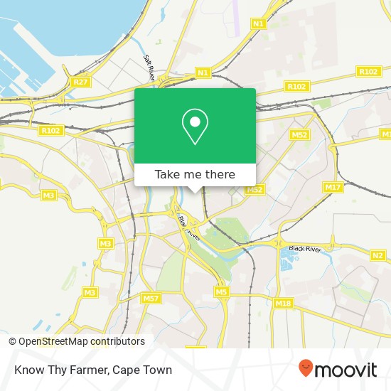 Know Thy Farmer, Oude Molen Village Cape Town 7925 map