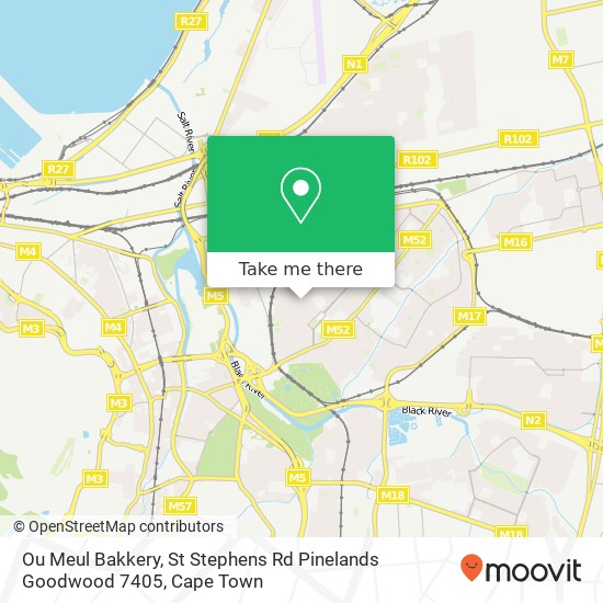 Ou Meul Bakkery, St Stephens Rd Pinelands Goodwood 7405 map