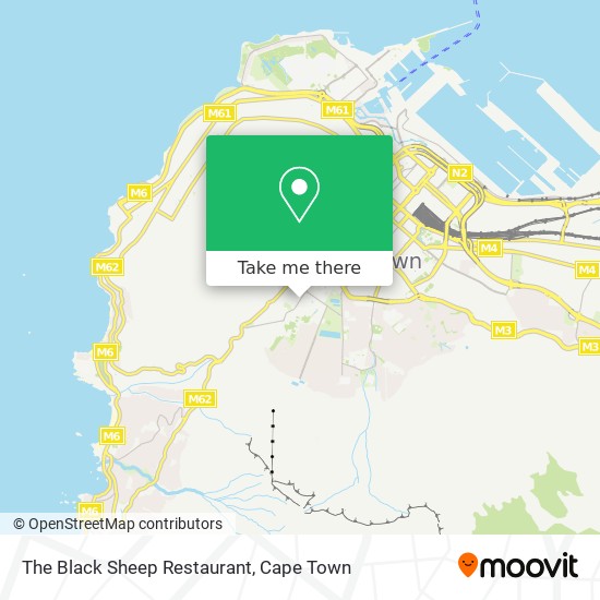 The Black Sheep Restaurant map