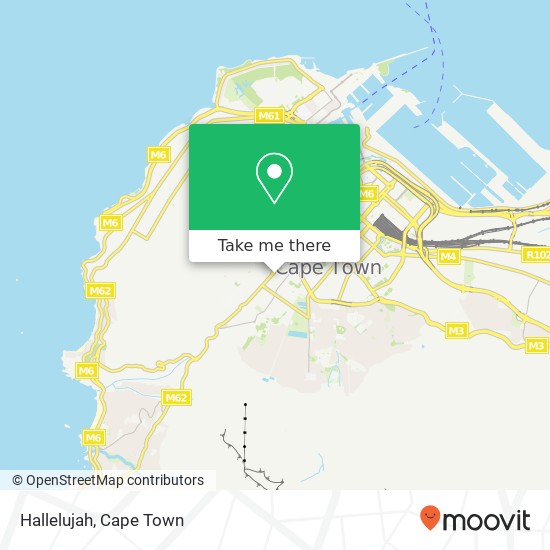 Hallelujah, 11, Kloof Neck Rd Gardens Cape Town 8001 map