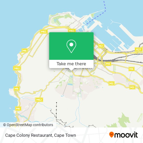 Cape Colony Restaurant map