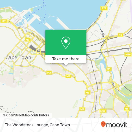 The Woodstock Lounge, Roodebloem Rd Woodstock Cape Town 7925 map