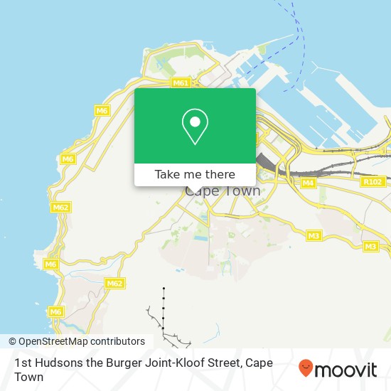 1st Hudsons the Burger Joint-Kloof Street, 69, Kloof St Gardens Cape Town 8001 map