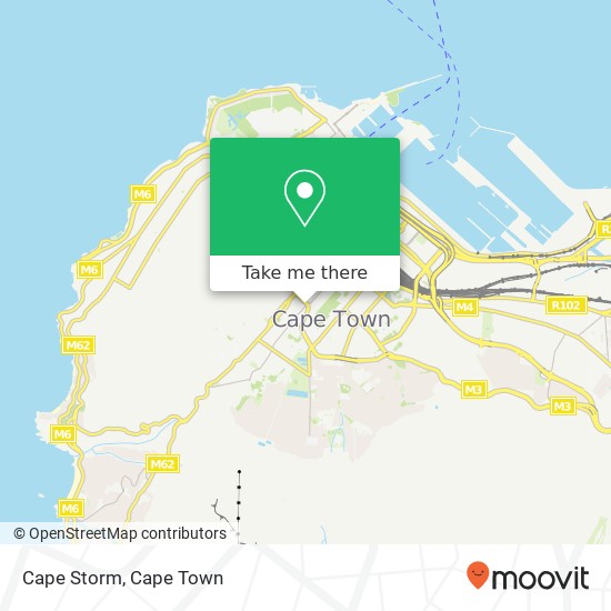Cape Storm, Kloof St Gardens Cape Town 8001 map