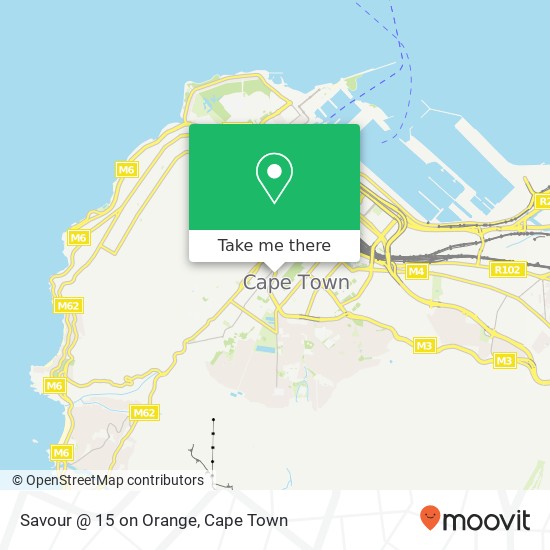 Savour @ 15 on Orange, Orange St Cape Town Cape Town 8001 map