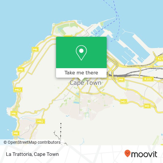 La Trattoria, 23, Queen Victoria St Cape Town 8001 map