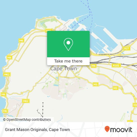 Grant Mason Originals, Roeland St Cape Town 8001 map