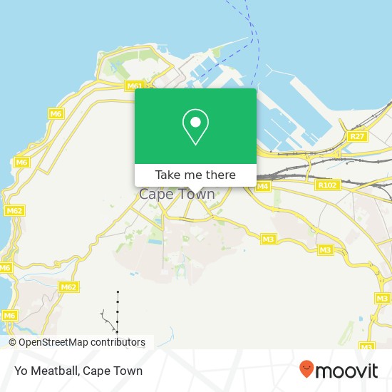Yo Meatball, 77, Roeland St Zonnebloem Cape Town 7925 map
