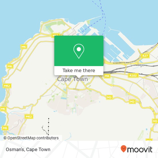 Osman's, 63, Roeland St Cape Town Cape Town 8001 map