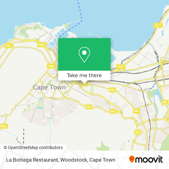 La Bottega Restaurant, Woodstock map