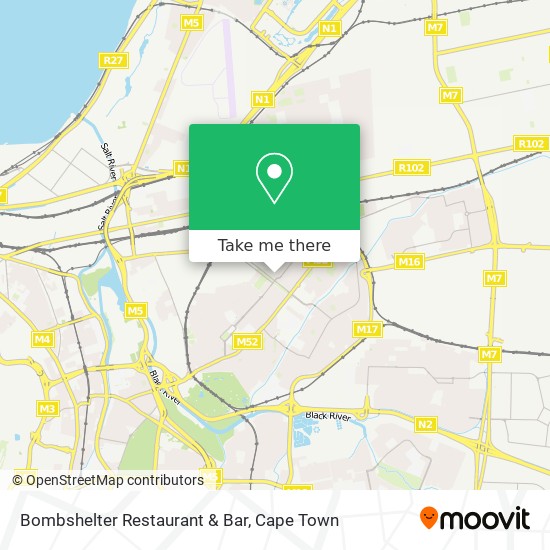 Bombshelter Restaurant & Bar map