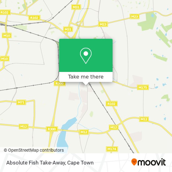 Absolute Fish Take-Away map