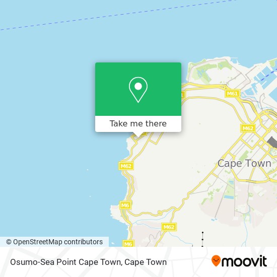 Osumo-Sea Point Cape Town map