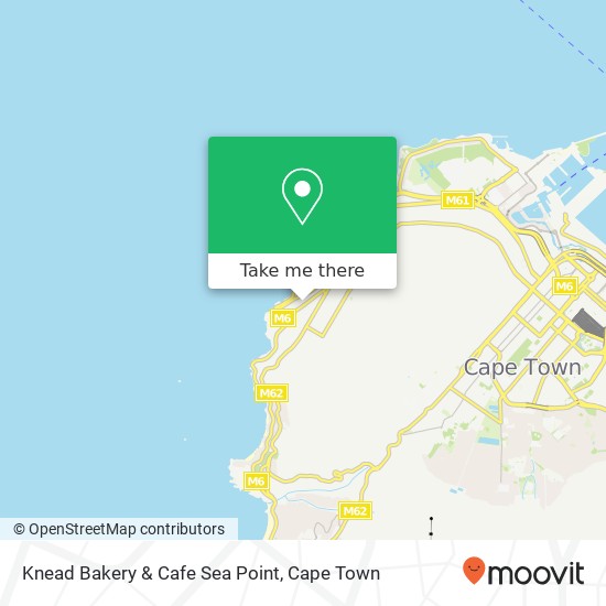 Knead Bakery & Cafe Sea Point, 76, Regent Rd Sea Point Cape Town 8005 map